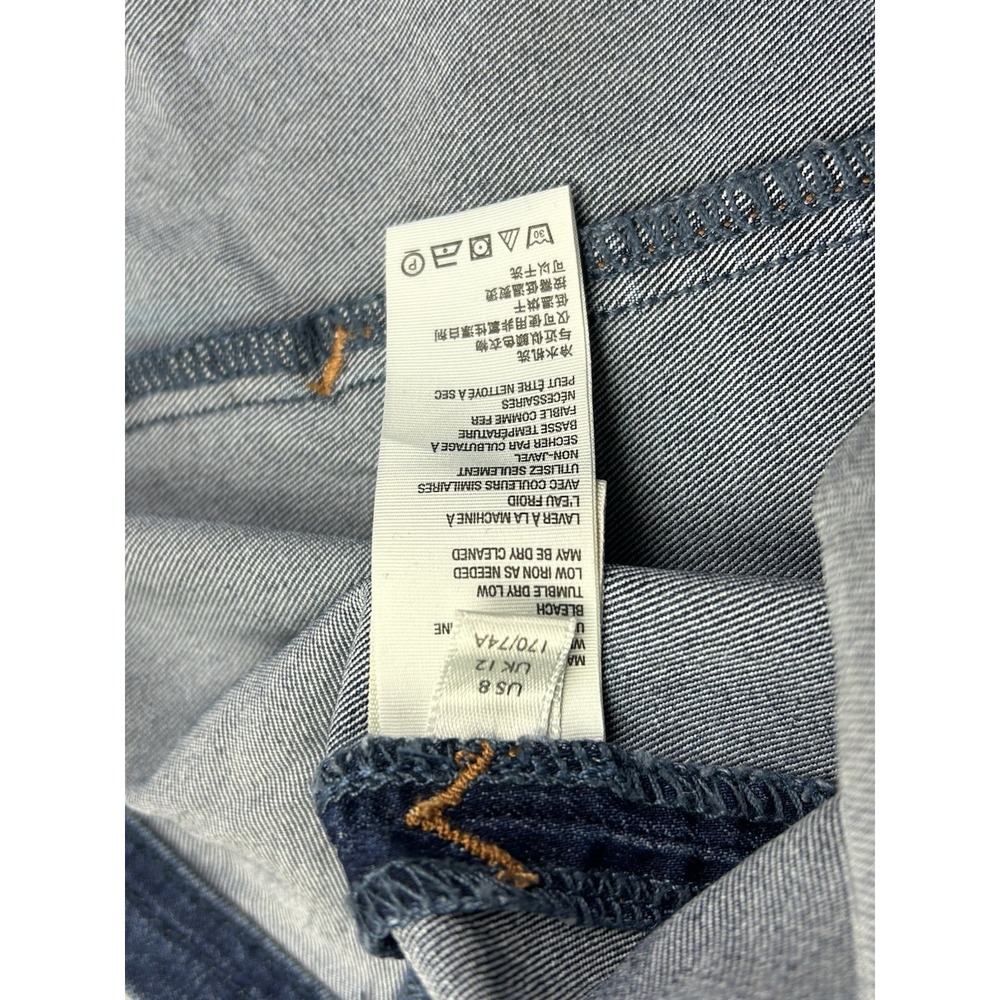 Free People Women's 8 Denim‎ Retro Mini Skirt - Picture 7 of 10